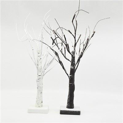 SMALL WHITE BIRCH TREE WITH LIGHTS
