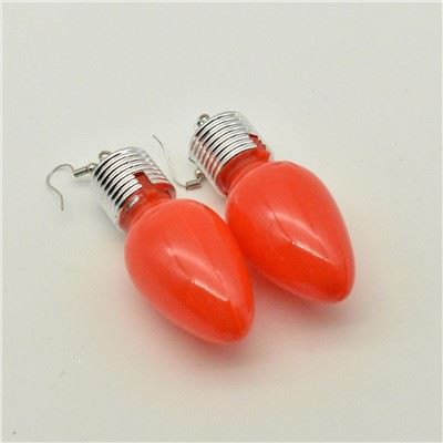 RED BULB FLASHING EARRING