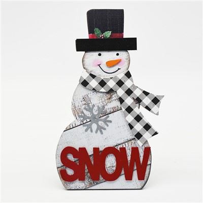 CHRISTMAS SNOWMAN BOARD DECORATION
