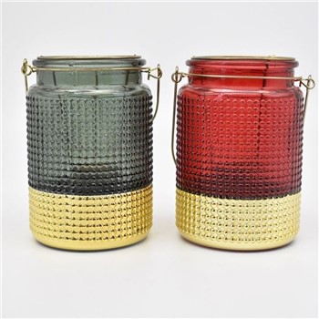 GLASS VASE CANDLESTICKS