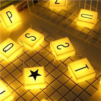 LED Changable Letters String Light