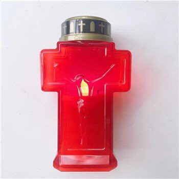 Red Cross LED Grave Candle Light