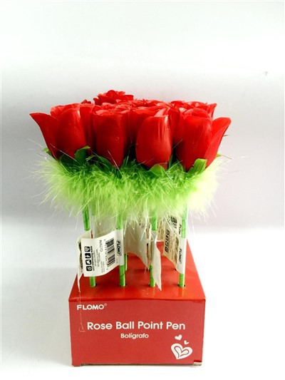 Valentine's Day Rose Plush Ballpoint Pens